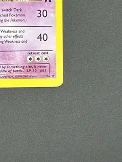 NM 1st Edition Dark Alakazam Holo Rocket 1/82 Pokemon Card Vintage - Image 5