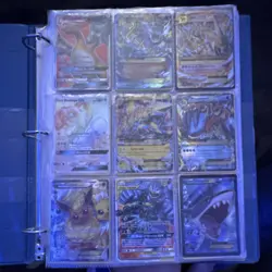 Pokemon TCG 27 Card Binder Page Lot Holo/Foil Gym Heroes & Team Up - Image 1