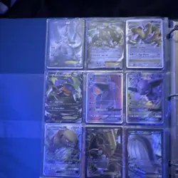 Pokemon TCG 27 Card Binder Page Lot Holo/Foil Gym Heroes & Team Up - Image 2