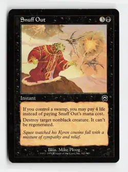 Snuff Out Common Mercadian Masques Magic: The Gathering Cards - Image 1