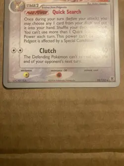 Pidgeot Pokemon Card World Championships (Hiroki Yano) 10/112 LP - Image 4