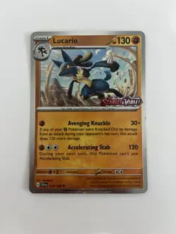 Lucario (Scarlet & Violet Stamp) 114/198 Holo Miscellaneous Cards Pokemon NM - Image 1