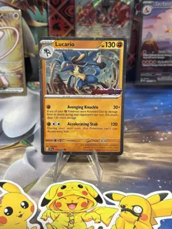 Lucario (Scarlet & Violet Stamp) 114/198 Miscellaneous Cards & Products Holo - Image 1