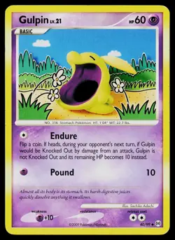 Pokemon Card Gulpin 40/99 Arceus Uncommon - Image 1