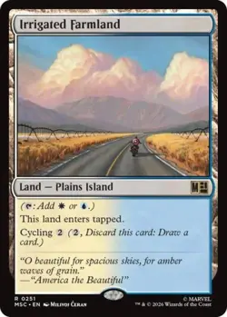 ~ Irrigated Farmland ~ NM ~ Commander: Marvel Super Heroes ~ MTG ~ - Image 1