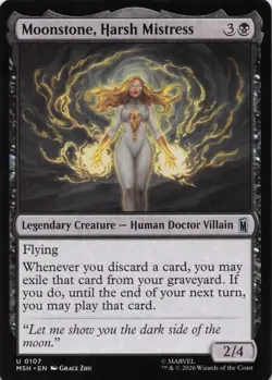 Moonstone, Harsh Mistress 107 UC Marvel Super Heroes MTG NM/M - Image 1