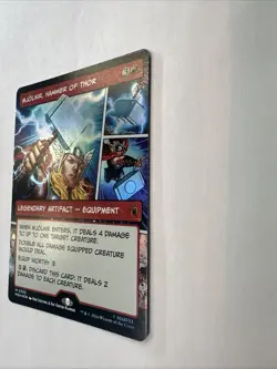 Mjolnir, Hammer of Thor (Borderless) (0303) Marvel Super Heroes Foil - Image 2
