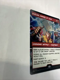 Mjolnir, Hammer of Thor (Borderless) (0303) Marvel Super Heroes Foil - Image 3