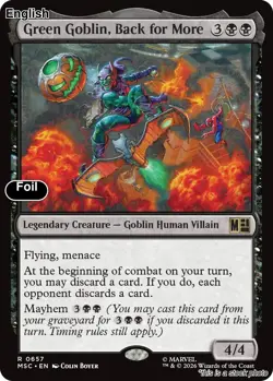 Green Goblin, Back for More EN [MSC - 657] - NM [Foil] TCG MTG - Image 1