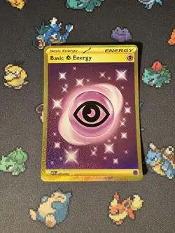 Pokemon Cards Psychic Energy 207/165 Gold Secret Rare Pokemon 151 - (NM) - Image 1