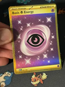 Pokemon Cards Psychic Energy 207/165 Gold Secret Rare Pokemon 151 - (NM) - Image 2
