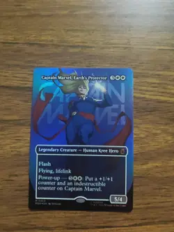 Captain Marvel, Earth's Protector (Borderless) (0354) Marvel Super Heroes Foil - Image 1