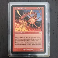 Crater Hellion #179 [Urza's Saga] MTG English Regular NM *Actual Pictures - Image 1