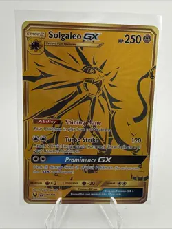 Solgaleo GX sm104a Black Star Promo Hidden Fates Pokemon TCG NM/MINT - Image 1