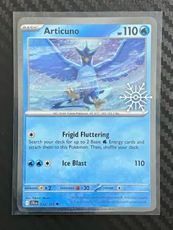 Pokemon TCG Articuno 32/159 Snowflake Stamp Promo 2025 Holiday Advent Calendar - Image 1