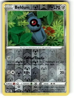 BELDUM 116/185 VIVID VOLTAGE POKEMON (REVERSE HOLO, NM) - Image 1