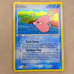 Luvdisc 7/100 Crystal Guardians Holo Rare Pokemon Card LP Lightly Played - Image 1