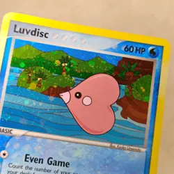 Luvdisc 7/100 Crystal Guardians Holo Rare Pokemon Card LP Lightly Played - Image 3