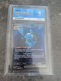 Pokemon TCG Blastoise EX 200/165 Scarlet & Violet 151 Ace 9 English Card - Image 1