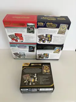Lot of 5 EMPTY Pokemon Elite Trainer Boxes Scarlet & Violet, Mega Evolutions - Image 2