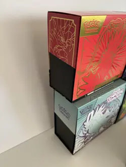 Lot of 5 EMPTY Pokemon Elite Trainer Boxes Scarlet & Violet, Mega Evolutions - Image 3