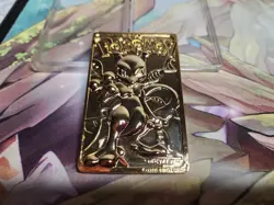 1999 MEWTWO #150 Gold Bar Card Limited Edition Burger King Gold Plated Pokemon - Image 1