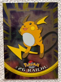 Pokemon Topps Trading Card #26 Raichu Holo 1999 - Image 1