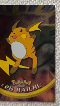 Pokemon Topps Trading Card #26 Raichu Holo 1999 - Image 3