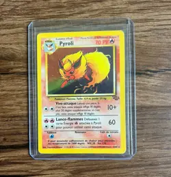 Pokemon TCG Pyroli 3/64 Jungle 1st Edition Rare French 70 HP 1999 - Image 1