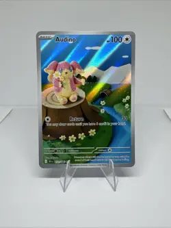 Pokemon TCG Audino 151/086 Black Bolt Illustration Rare Holo NM - Image 1