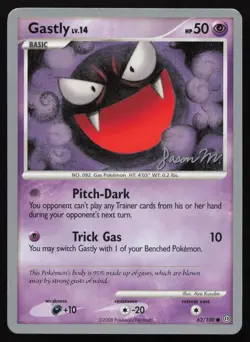 Gastly 62/100 Common World Championship Decks Pokemon LP - Image 1