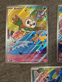 POKEMON MEGA EVOLUTION PROMO SET 043, 044, 045 ENGLISH ROWLET, LITTEN, POPPLIO - Image 3