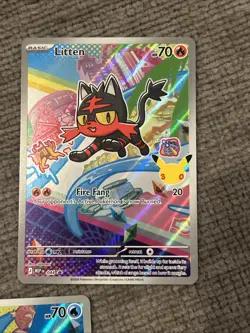 POKEMON MEGA EVOLUTION PROMO SET 043, 044, 045 ENGLISH ROWLET, LITTEN, POPPLIO - Image 4