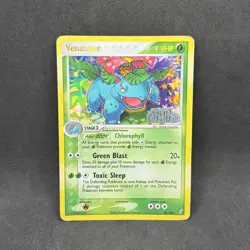Pokemon TCG Venusaur EX Crystal Guardians Stamped 28/100 Reverse Holo DAMAGED - Image 1
