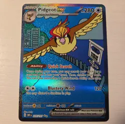 Pokemon TCG Pidgeot ex SV03: Obsidian Flames 225/197 Holo Special... - Image 2