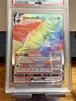 PSA 10 Orbeetle Vmax 186 Secret Rare Full Art Holo Vivid Voltage Pokemon 2020 - Image 3