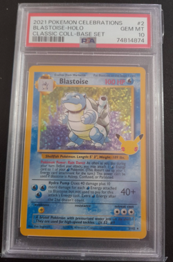 Pokemon 2021 Celebrations Blastoise PSA 10 - Image 1