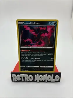 Galarian Moltres 093/203 Holo Rare 2021 Pokemon Evolving Skies - Image 1