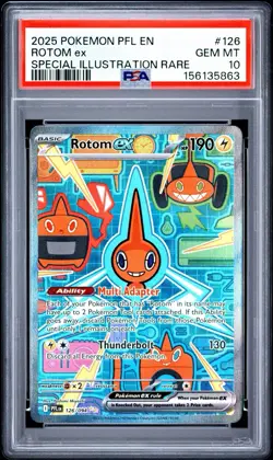Pokemon TCG 2025 Rotom ex 126/094 PFL Special Illustration Rare Holo PSA 10 - Image 1