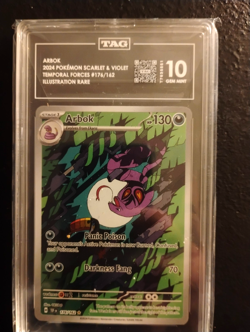 Pokemon IR Arbok 176/162 Temporal Forces TAG 10 Gem Mint - Image 4