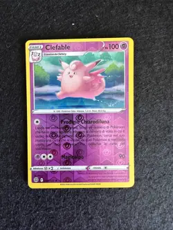 CLEFABLE 054/172 REVERSE HOLO ASTRI LUCENTI SPADA E SCUDO CARTA POKEMON ITA - Image 1