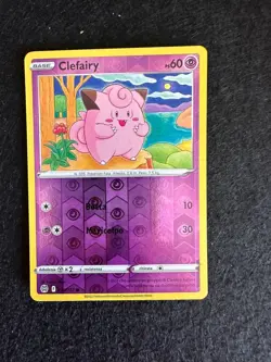 CLEFAIRY 053/172 REVERSE HOLO ASTRI LUCENTI SPADA E SCUDO CARTA POKEMON ITA - Image 1