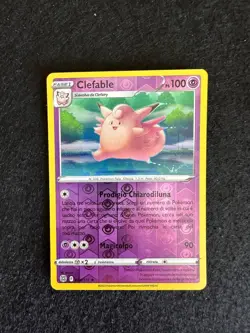 CLEFABLE 054/172 REVERSE HOLO ASTRI LUCENTI SPADA E SCUDO CARTA POKEMON ITA - Image 1