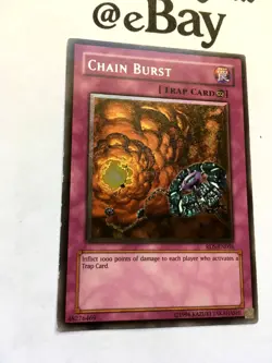YUGIOH - CHAIN BURST - RDS-EN056 - RISE OF DESTINY - ULTIMATE RARE - PLAYED - EN - Image 2