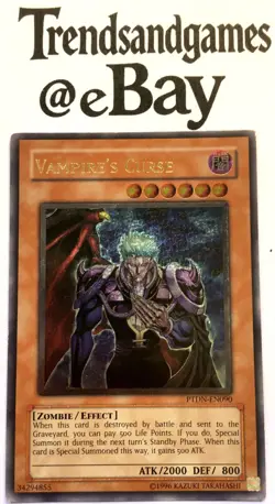 YUGIOH - VAMPIRE'S CURSE - PTDN-EN090 - ULTIMATE RARE - EXC - PHANTOM DARKNESS - Image 1