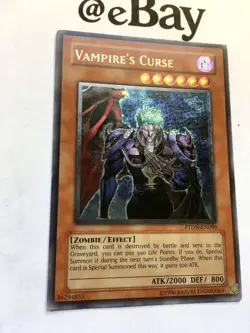 YUGIOH - VAMPIRE'S CURSE - PTDN-EN090 - ULTIMATE RARE - EXC - PHANTOM DARKNESS - Image 2
