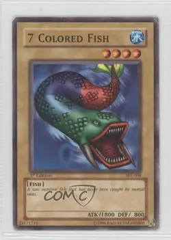 7 Colored Fish 1st Ed. YuGiOh Starter Deck Joey #SDJ-008 2003 READ - Image 1