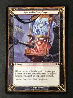 MTG Archenemy #19 Ignite the Cloneforge! (Oversize Card) 3.5x5" MP - Image 1