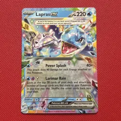 Pokemon TCG Stellar Crown Lapras EX Double Rare Card 032/142 mint - Image 1