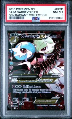 PSA 8 M Gardevoir EX RC31/RC32 Generations Radiant Collection Pokemon Card - Image 1